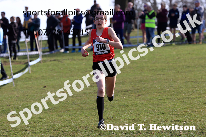 Girls under-13s 2025 UK CAU Inter Counties Cross Country Champs., Wollaton Park, Nottingham. Photo: David T. Hewitson/Sports for All Pics